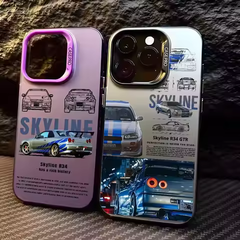 F-Fast And F-Furious R-R34 Phone Case For iPhone 17 Pro 16 15 14 13 12 11 Pro Max 16 Plus 16E 17 Air