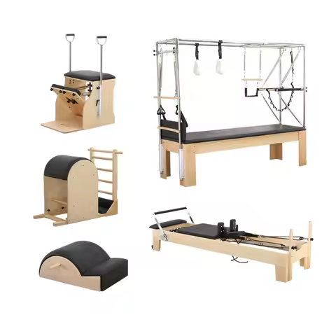 Pilates Large Equipment Five-piece Core Bed Cadillac Bed Spinal Orthotics Yoga Studio Gym Maple