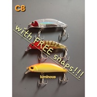 Hook more spend less- 3pcs AtoNi EsDaVes Minnow lure 8.1g combo