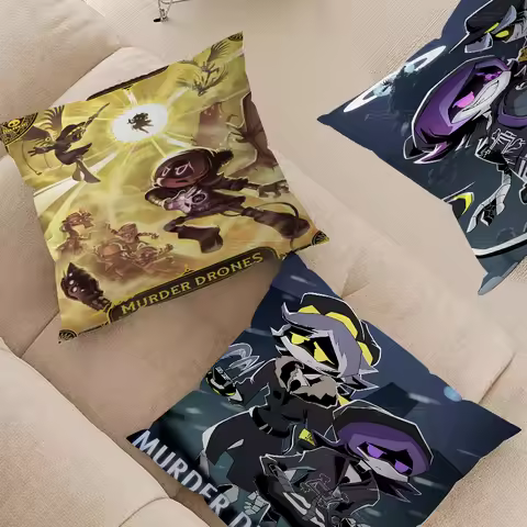 M-Murder D-Drones For Arrest Pillow Covers Cartoon Sofa Decorative Home Double-sided Printing Short 