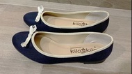 深藍(navy blue) 防水女裝平底鞋, 日本Kila Kila, 全新(Brand New), Size 37 (L)