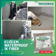 ECOCEM WATERPROOF 1K FIBER (1KG /4KG PACK) FLEXIBLE SIMEN FIBER WATERPROOFING COATING