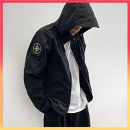 Ready Stock Stone island Jaket Lelaki  New Premium windbreaker women Outdoor Functional Multi-Pocket