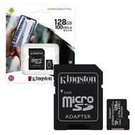 Kingston Canvas Select Plus Class 10 100MB/s 64GB 128GB 256GB 512GB Micro SD MSD Memory Card MicroSD with Adapter