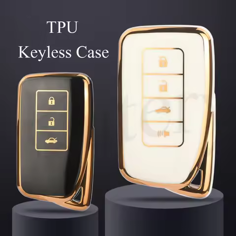 Jingyuqin 3/4 BTN Soft TPU Car Key Case For Lexus NX IS RX ES GX LX LS UX GS 200 260 300 350 NX200 N