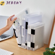 JEROMY A4 File Box, Durable Portable a5 Organize The Box, Office Stationery Transparent Folder Simpl