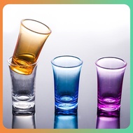 ☛ Color Plastic Shot Glass Plastic Spirits Shot Cup Bold Bar Club Tumbler Liquor Wedding Wine Glasses Cocktail Pint Bullet Vodka Cup