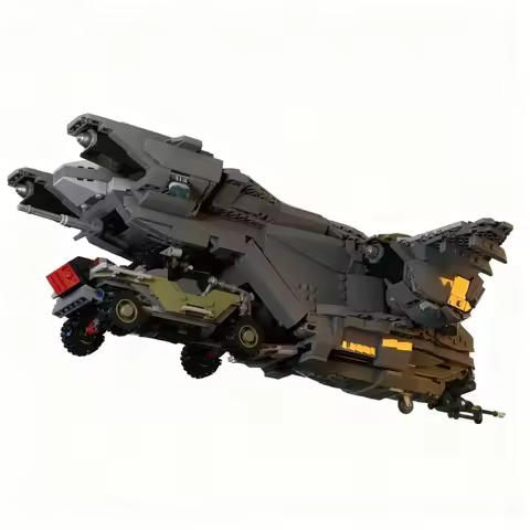 1884PCS MOC Game Movie Halo Series D77 Tc Pelican Model Building Blocks Creative Sci Fi Display Home