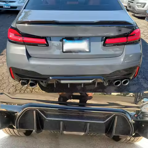 Rear Bumper Diffuser Lip For BMW 5 Series G30 520i 530i 540i 550i M550i 2017-2020 With M Sport M5 St
