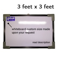 3 feet x 3 feet magnetic whiteboard with free tray 91 cm x 91 cm/ 36 in x 36 in