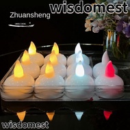 WISDOMEST 5Pcs Candle Lamp, Floating on Water Electric Diya LED Light, Waterproof Glowing Decor Diwali Water Sensor Candles Deepavali Festival Decoration
