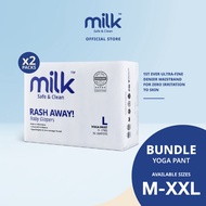 Ready stockπ²πΎMilk Baby Diaper Yoga Pants - M84/L72/XL60 (2 Packs)/M126/L108/XL90 (3 Packs)/M168/L14
