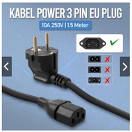 3 Pin Folding Treadmill Power Cable 10A 250V EU Plug 1.5M