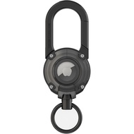 Heavy Duty Carabiner Keychain with AirTag Holder,Alloy Car Fob keychain with AirTag Holder,Sturdy Sc