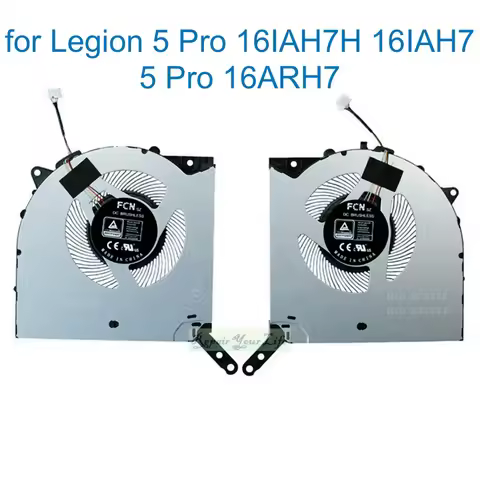 CPU GPU Cooling Fan For Lenovo Legion 5 Pro 16IAH7H 82RF 16IAH7 82s0 16ARH7 82RY 16ARH7H 82RG 2022 F