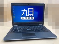 【九日專業二手電腦】電池ok DELL E7440 四代I54310核心8G固態硬碟240G商務筆電筆記型電腦 店面保固