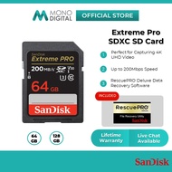 SanDisk Extreme PRO SD Card (32GB/64GB/128GB) 200MB/s Class 10 U3 4K UHS-I Memory SD Card