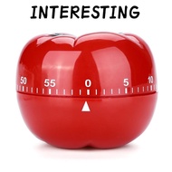 INTERESTING Mechanical Timer, Red Ring Alarm Countdown Kitchen Timer, Hour Meter 7.2 x 5.5cm/ 6.3 x 