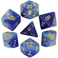 Galaxy Themed Polyhedral Dice 7Pcs/Set for RPG Role Playing Game DnD Game Dice Set Dnd Dice Set