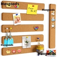 MAXGOODS Self Adhesive Cork Board, Cork Material Self Adhesive Pushpin Cork Board, Eco-Friendly Fram