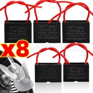 CBB61 Fan Starting Capacitor - Ceiling Fan Range Hood Driver - 1.5-2.5uF Film Motor Run Capacitor - 