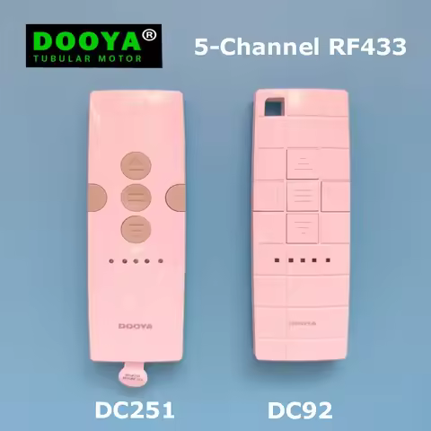Dooya 5-Channel RF433 Hand-held emitter DC92/DC251 5 Channel, 30m Remote Distance,for Dooya RF433 Cu