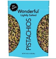 Wonderful 無殼薄鹽開心果 24 盎司 Wonderful lightly salted pistachios no shells 24 oz