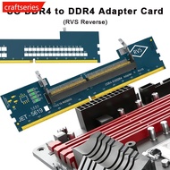 CRAFTSERIES Laptop SO DDR4 RAM to Desktop DDR4 Adapter Card Memory Tester SO DIMM 4 to DDR4 Converte