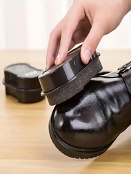 1只全效鞋油海綿,適用於皮鞋和皮包的清潔和保養