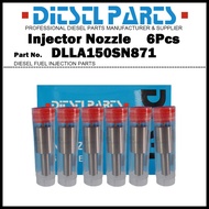 6Pcs Diesel Fuel Injector Nozzle Tips 105015-8710 DLLA150SN871 for HINO 700 Profia S'elega / Engine 