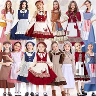 Fairy Tale Little Red Riding Hood And Big Bad Wolf COS Little Red Riding Hood Grandma Stage Costume 