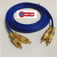 1 Pair RCA to RCA gold jack Cable