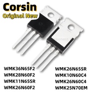 5PCS WMK36N65F2 WMK28N60F2 WMK11N65SR WMK26N60F2 WMK26N65SR WMK10N60C4 WMK26N60C4 WMK25N70EM TO220 M