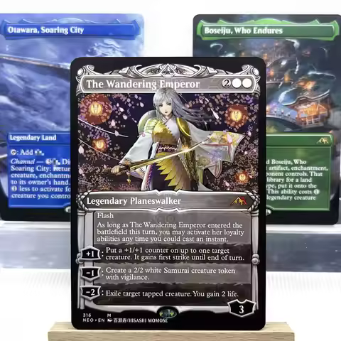 NEO DMR HOLO5-Ⅰ02 Tcg cards proxy magical the Boseiju, Who Endures The Wandering Emperor Otawara, So