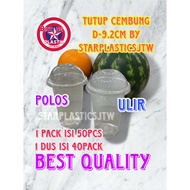 U COMPLETE Cup Lid Convex StarplasticsBENING Screw/ / POLOS D 9.2Cm contents 50pcs for 10 12 14oz 16