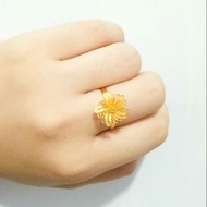 Cincin kendari bunga emas asli