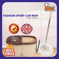 360° Easy Spin Mop / Fashion Sport Car Mop with 360° Wheel / Mop Beroda 360°💥 READY STOCK 💥
