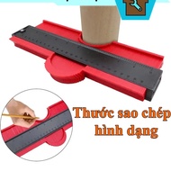 Multi-purpose shape copying ruler, quick and accurate shape-angled copying ruler