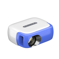 Others - 860微型迷你投影儀家用高清1080p便攜led小型家庭投影機（藍白色）