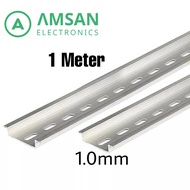 C45 Steel Guide Rail 35mm Din Rail Dudukan MCB Panel Kontrol 1mm 1M