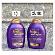Ogx Biotin Shampoo and Conditioner & Collagen Shampoo 385ml