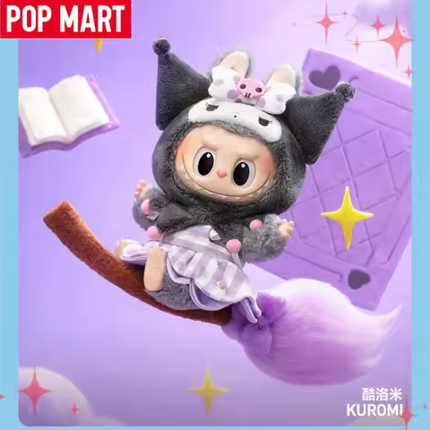 New Genuine POPMART Labubu Sanrio Hello Kitty Kuromi Plush Pendant Blind Box Lover Gift