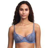 [Passionata] Maddie _ 3/4 Gauze Unlined Bra C-D Cup (47h10 051 Gray Blue)