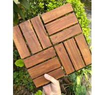 Wooden Flooring with Plastic Blister 30x30 Cm 2cm Thick for Balcony, Bathroom, Garden Flooring - Pla