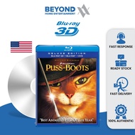 Puss in Boots (2011) [Bluray 3D + Bluray + DVD][LIKE NEW]  Blu Ray Disc High Definition