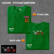 Logo of All of Us Are Dead Zombie T-Shirt Hyosan School Uniform - Custom Print Korean Screen Printed