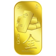 999.9 Pure Gold | 2g JIN Gold Gold Bar