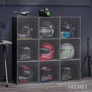 Helmet storage rack motorcycle hat cabinet storage rack display box helmet storage rack floor storage rack