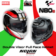 NOLAN N80-8 Ally Zefiro Classic Full Face Helmet Motor Visor Topi Keledar Keselamatan Full Face Original Superbike ECE 2