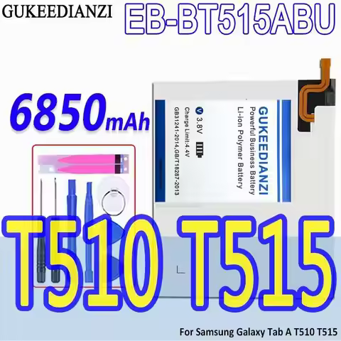 Tablet Battery For Samsung Galaxy Tab A 10.1 2019 SM T510 T515 Long Lasting 6850Mah EB-BT515ABU